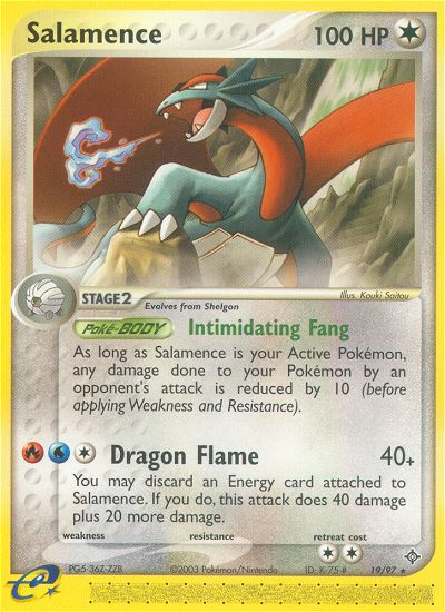 Salamence (19/97) [EX: Dragon] | Dumpster Cat Games