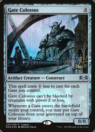 Gate Colossus [Ravnica Allegiance Promos] | Dumpster Cat Games