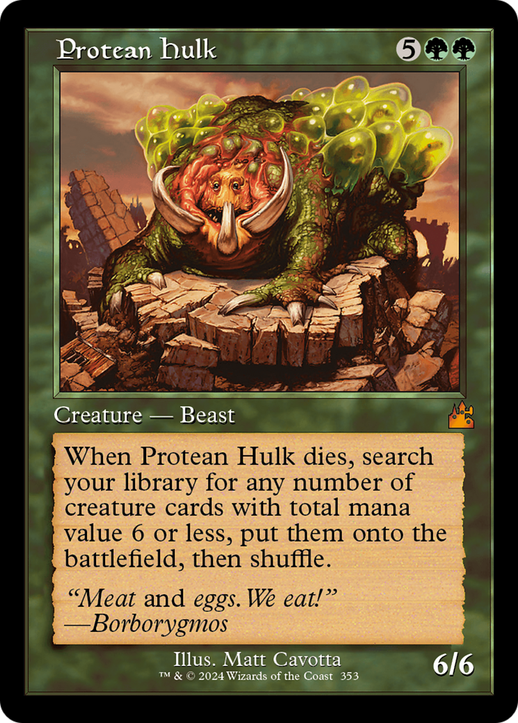 Protean Hulk (Retro Frame) [Ravnica Remastered] | Dumpster Cat Games