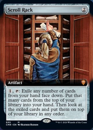 Scroll Rack (Extended Art) [Commander Legends] | Dumpster Cat Games