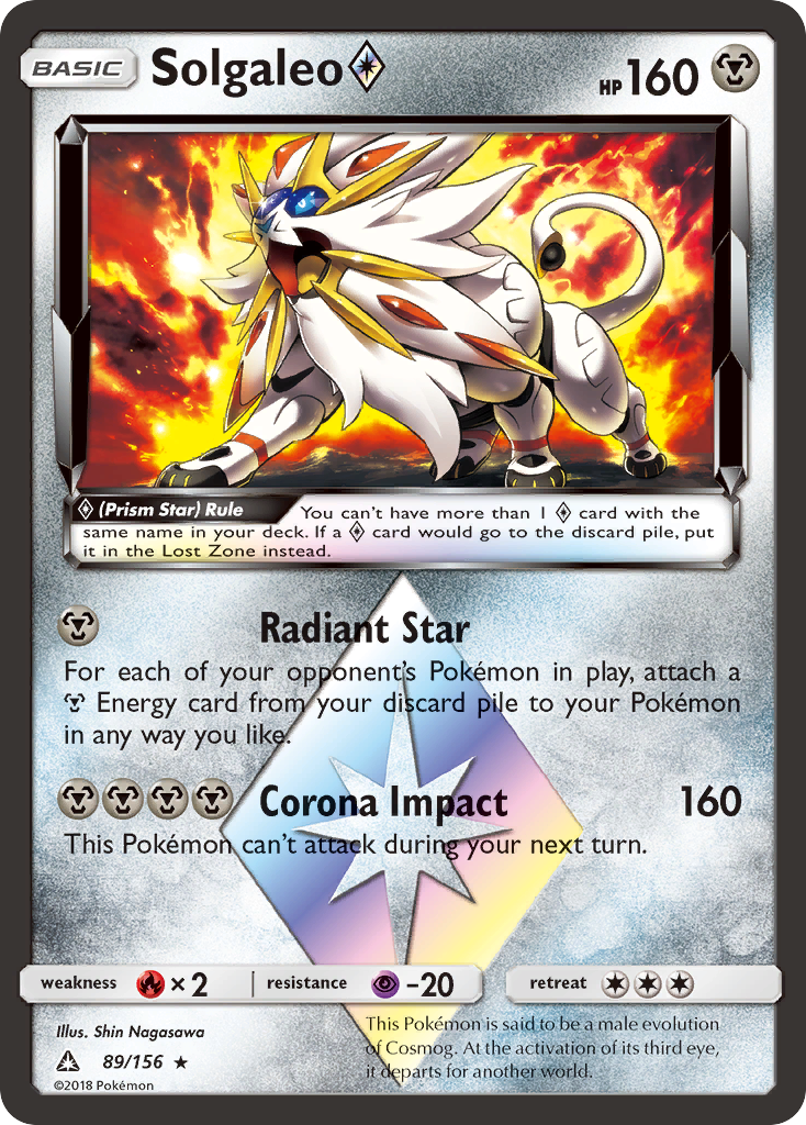 Solgaleo (89/156) (Prism Star) [Sun & Moon: Ultra Prism] | Dumpster Cat Games