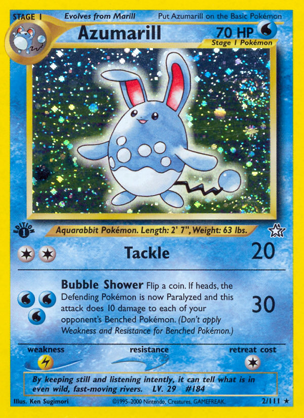 Azumarill (2/111) [Neo Genesis 1st Edition] | Dumpster Cat Games