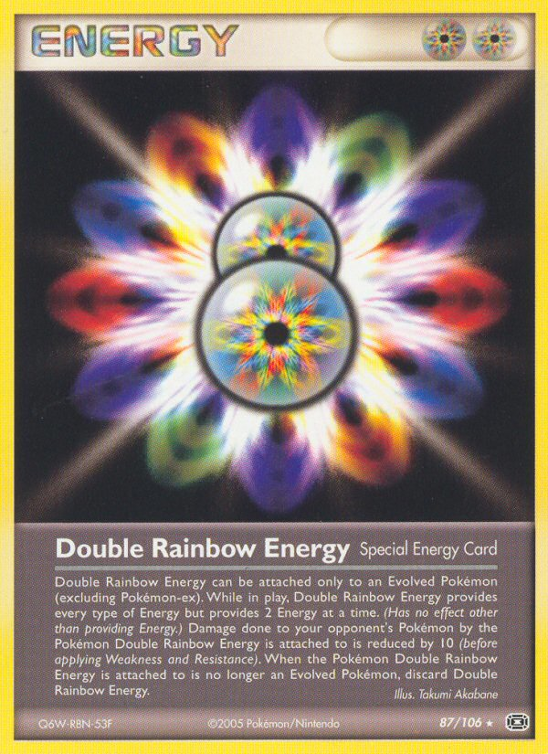 Double Rainbow Energy (87/106) [EX: Emerald] | Dumpster Cat Games