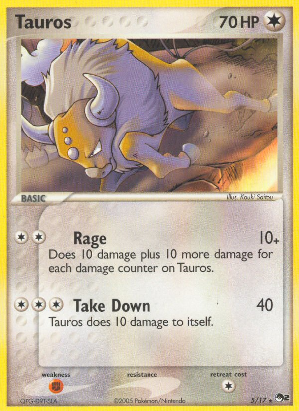 Tauros (5/17) [POP Series 2] | Dumpster Cat Games