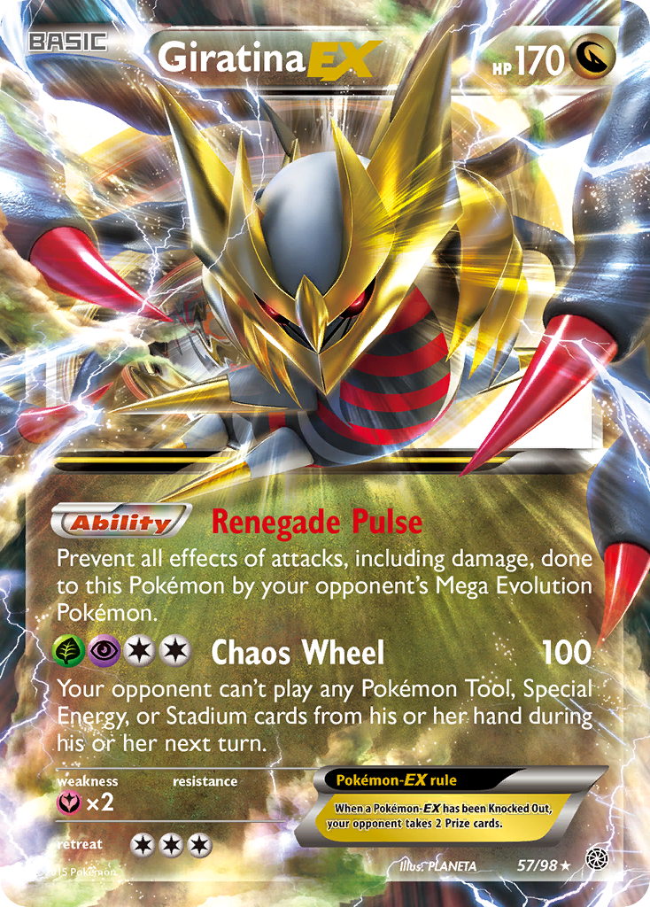 Giratina EX (57/98) [XY: Ancient Origins] | Dumpster Cat Games