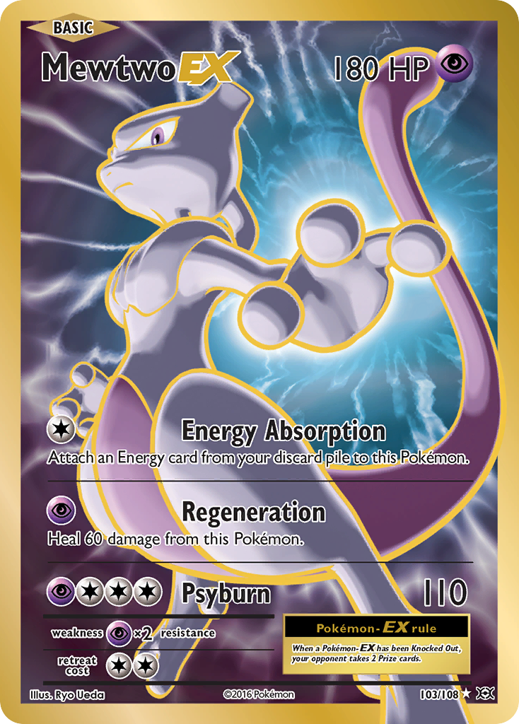 Mewtwo EX (103/108) [XY: Evolutions] | Dumpster Cat Games