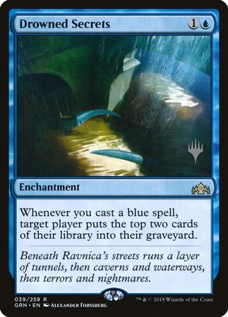 Drowned Secrets [Guilds of Ravnica Promos] | Dumpster Cat Games