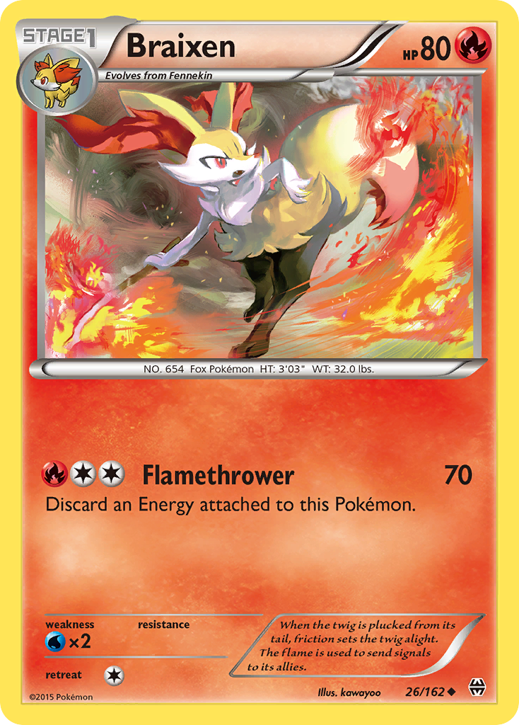 Braixen (26/162) [XY: BREAKthrough] | Dumpster Cat Games