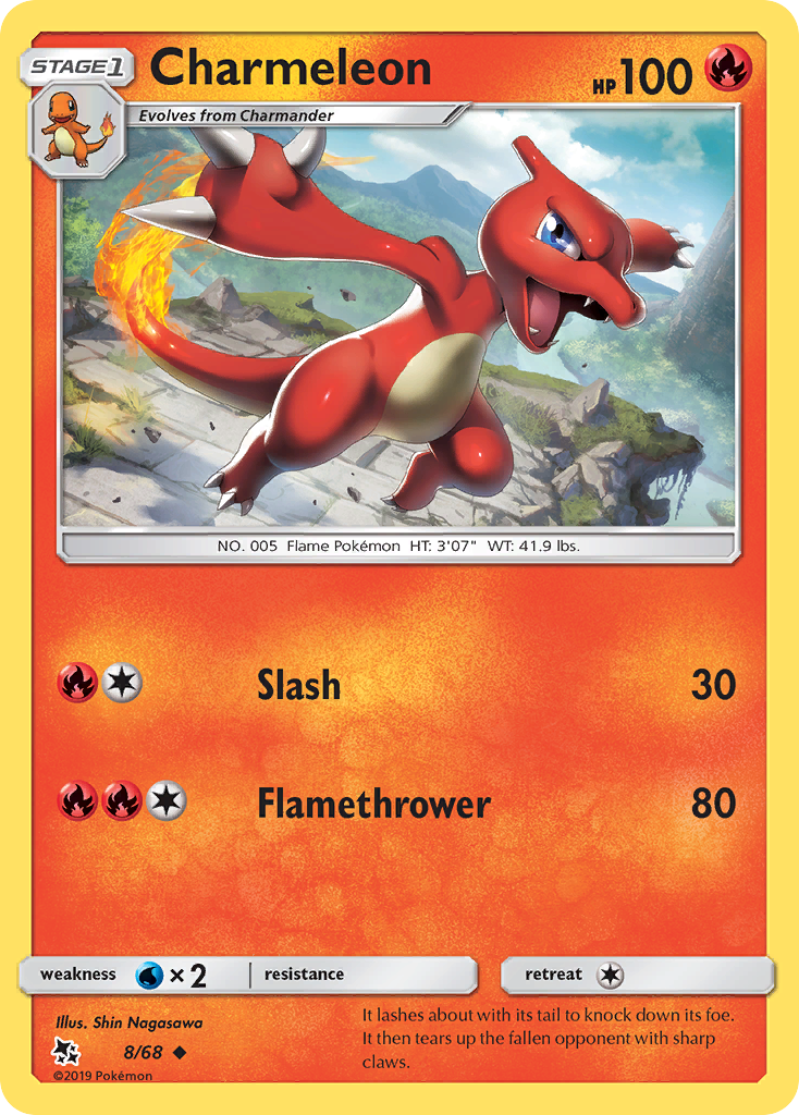 Charmeleon (8/68) [Sun & Moon: Hidden Fates] | Dumpster Cat Games