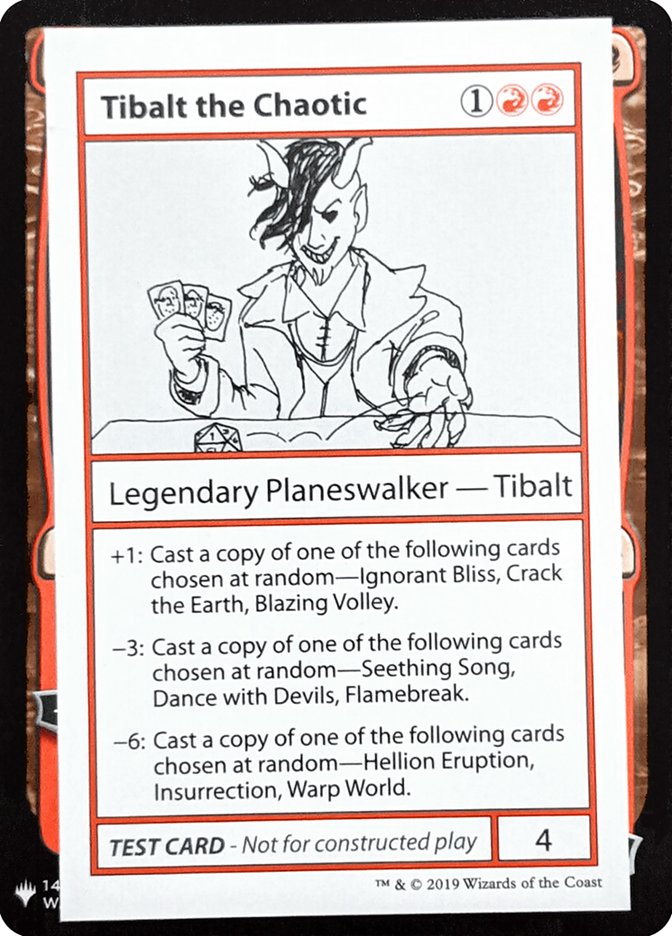 Tibalt the Chaotic [Mystery Booster Playtest Cards] | Dumpster Cat Games