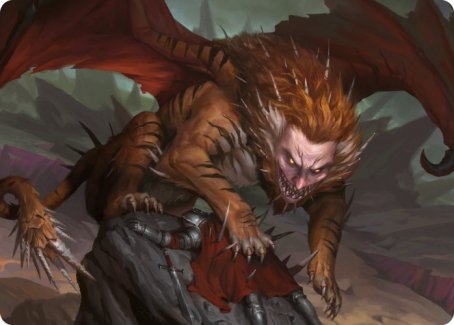 Manticore Art Card [Dungeons & Dragons: Adventures in the Forgotten Realms Art Series] | Dumpster Cat Games