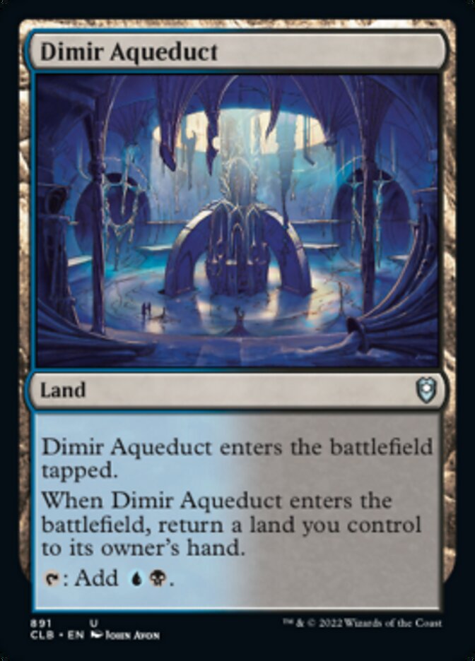 Dimir Aqueduct [Commander Legends: Battle for Baldur's Gate] | Dumpster Cat Games