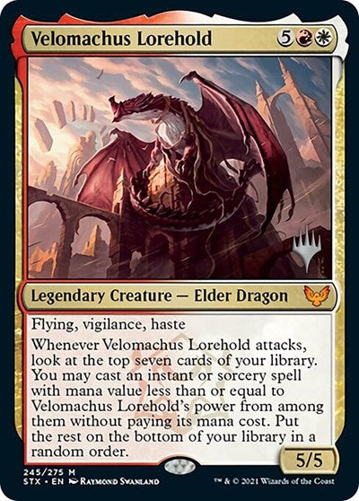 Velomachus Lorehold (Promo Pack) [Strixhaven: School of Mages Promos] | Dumpster Cat Games