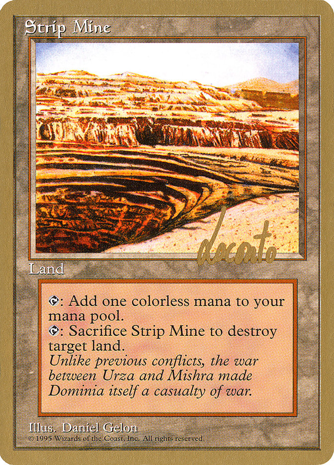 Strip Mine (Michael Loconto) [Pro Tour Collector Set] | Dumpster Cat Games