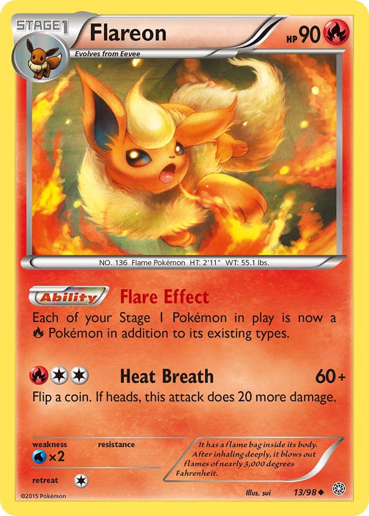 Flareon (13/98) [XY: Ancient Origins] | Dumpster Cat Games