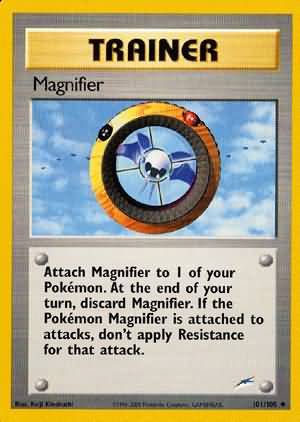 Magnifier (101/105) [Neo Destiny Unlimited] | Dumpster Cat Games