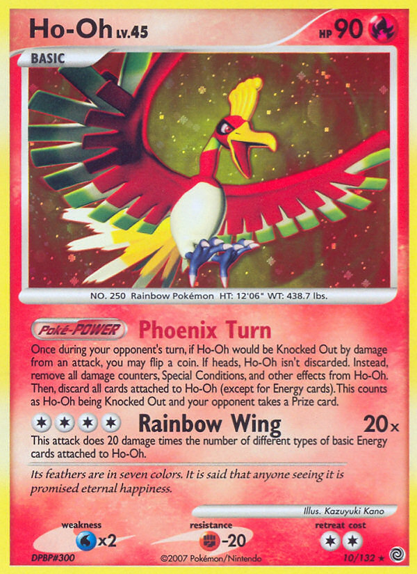 Ho-Oh (10/132) [Diamond & Pearl: Secret Wonders] | Dumpster Cat Games