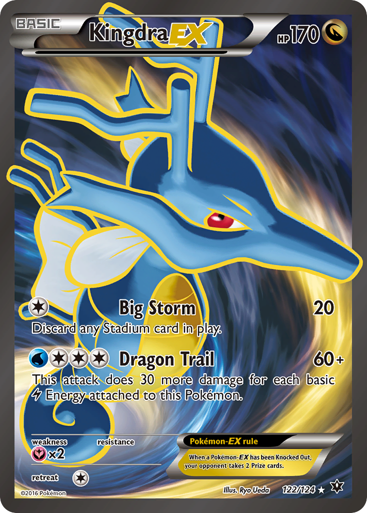 Kingdra EX (122/124) [XY: Fates Collide] | Dumpster Cat Games