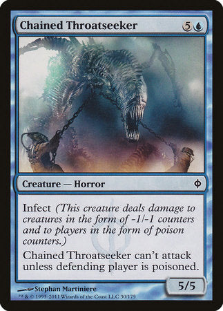 Chained Throatseeker [New Phyrexia] | Dumpster Cat Games