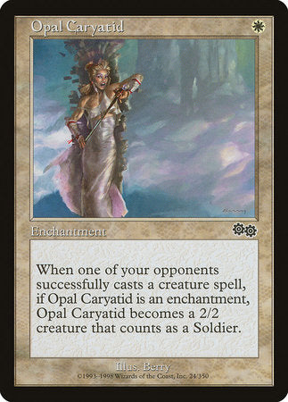 Opal Caryatid [Urza's Saga] | Dumpster Cat Games