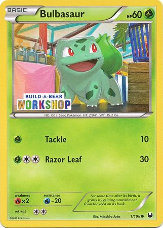 Bulbasaur (1/108) (Build A Bear Workshop Exclusive) [Black & White: Dark Explorers] | Dumpster Cat Games