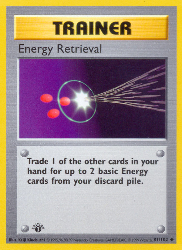 Energy Retrieval (81/102) (Shadowless) [Base Set 1st Edition] | Dumpster Cat Games