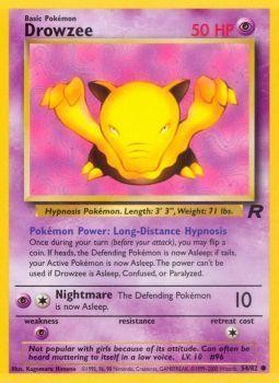 Drowzee (54/82) [Team Rocket Unlimited] | Dumpster Cat Games