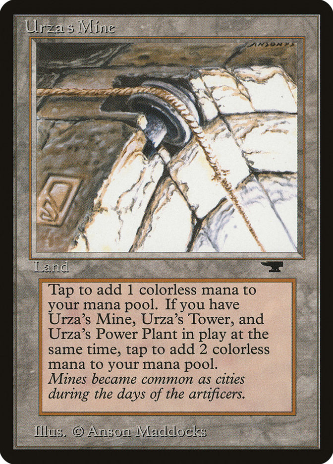 Urza's Mine (Pulley Embedded in Stone) [Antiquities] | Dumpster Cat Games