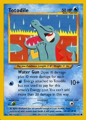 Totodile (85/105) [Neo Destiny Unlimited] | Dumpster Cat Games