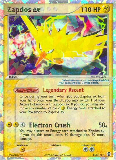 Zapdos ex (116/112) [EX: FireRed & LeafGreen] | Dumpster Cat Games