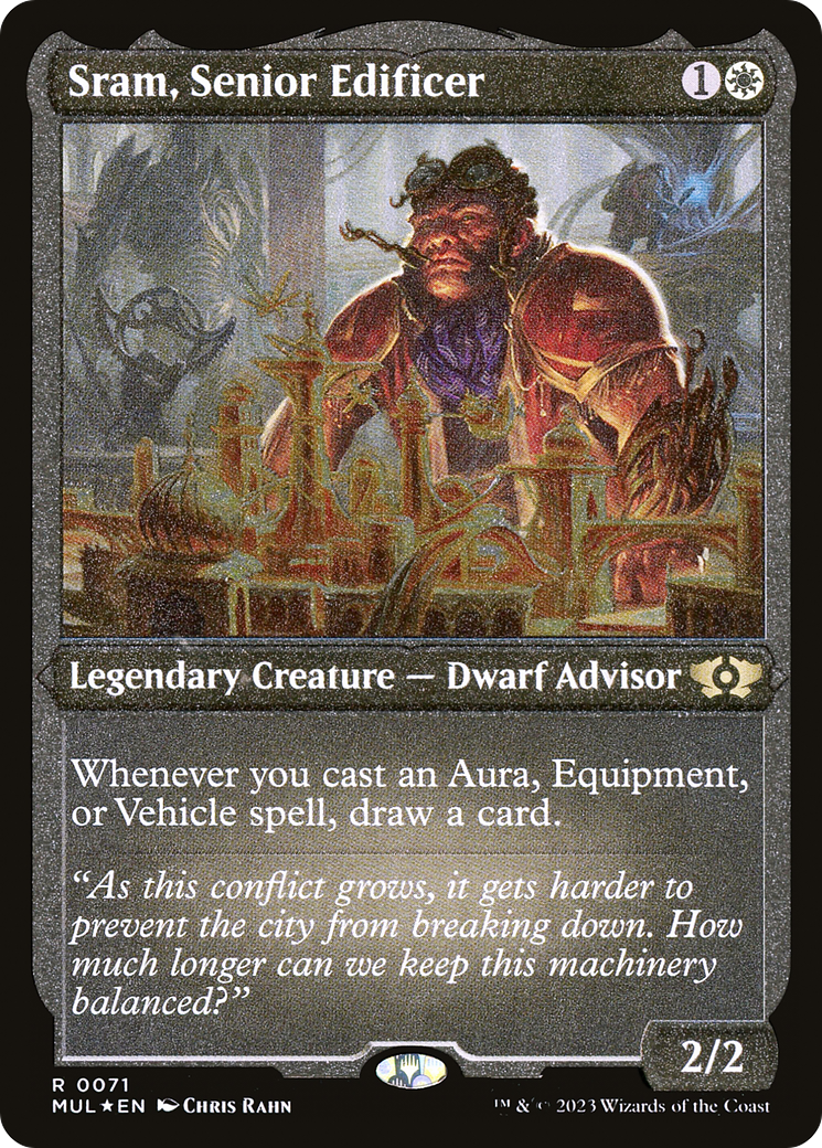 Sram, Senior Edificer (Foil Etched) [Multiverse Legends] | Dumpster Cat Games