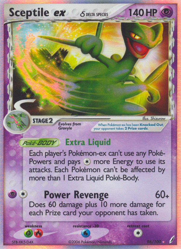 Sceptile ex (96/100) (Delta Species) [EX: Crystal Guardians] | Dumpster Cat Games