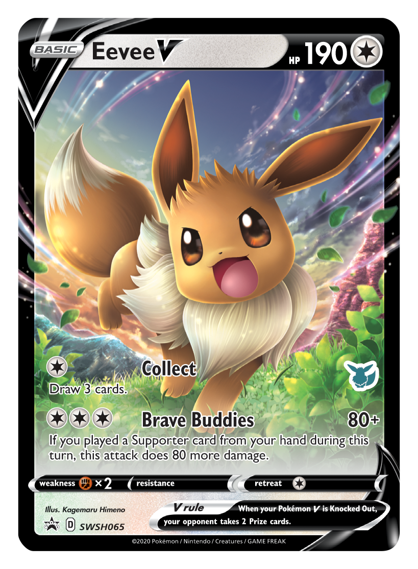 Eevee V (SWSH065) (Eevee Deck) [Battle Academy 2022] | Dumpster Cat Games