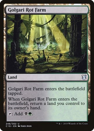 Golgari Rot Farm [Commander 2019] | Dumpster Cat Games