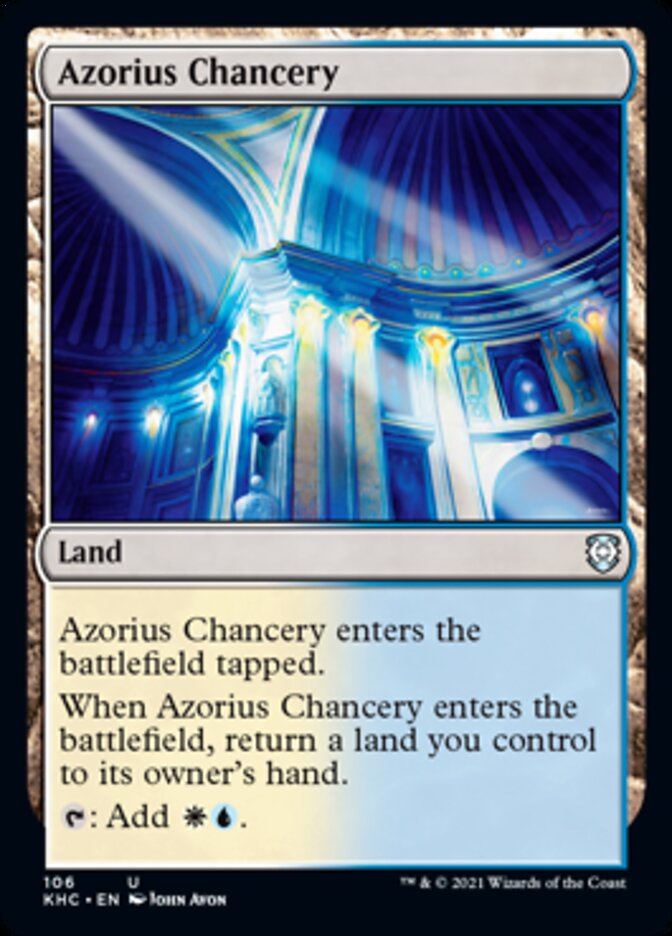 Azorius Chancery [Kaldheim Commander] | Dumpster Cat Games