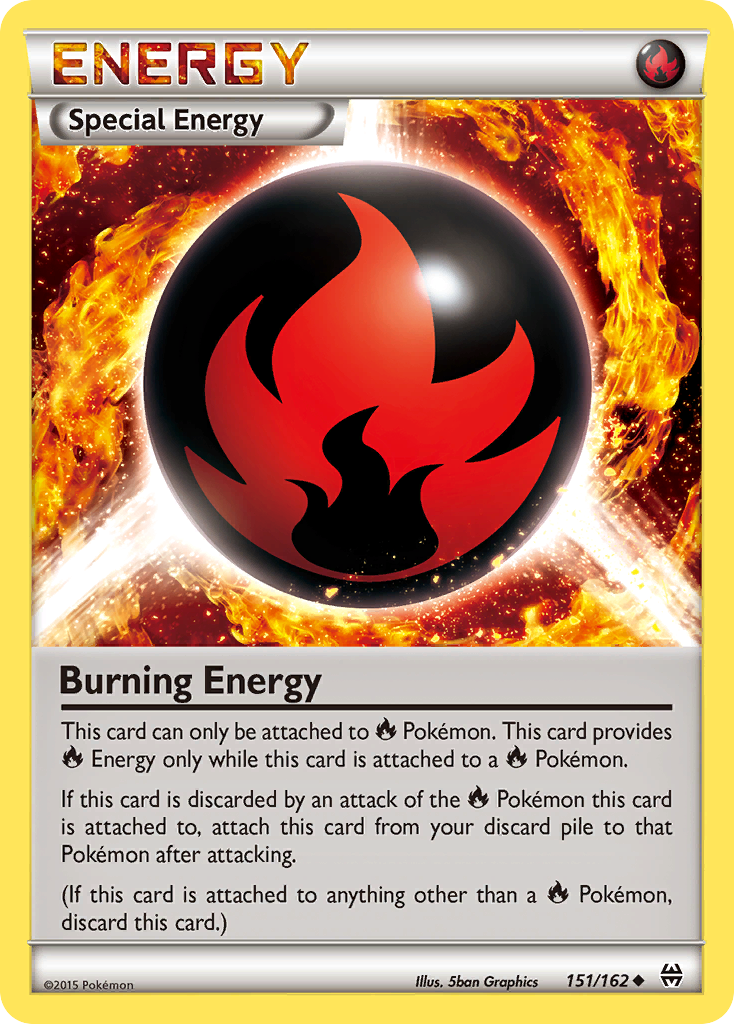 Burning Energy (151/162) [XY: BREAKthrough] | Dumpster Cat Games