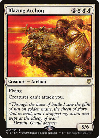 Blazing Archon [Commander 2016] | Dumpster Cat Games