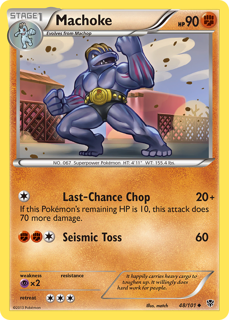 Machoke (48/101) [Black & White: Plasma Blast] | Dumpster Cat Games