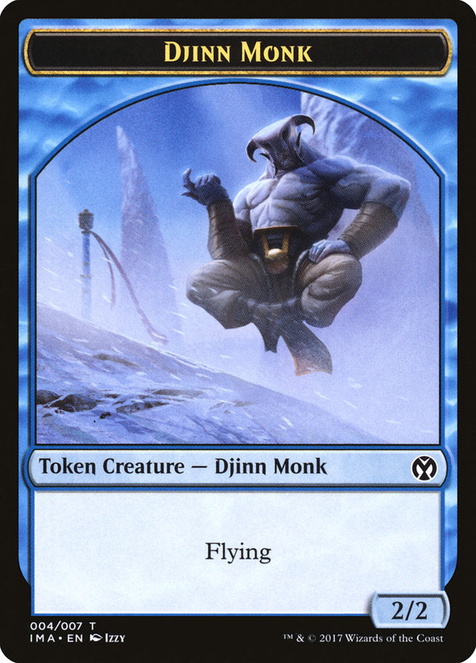 Djinn Monk [Iconic Masters Tokens] | Dumpster Cat Games