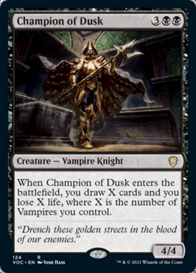 Champion of Dusk [Innistrad: Crimson Vow Commander] | Dumpster Cat Games