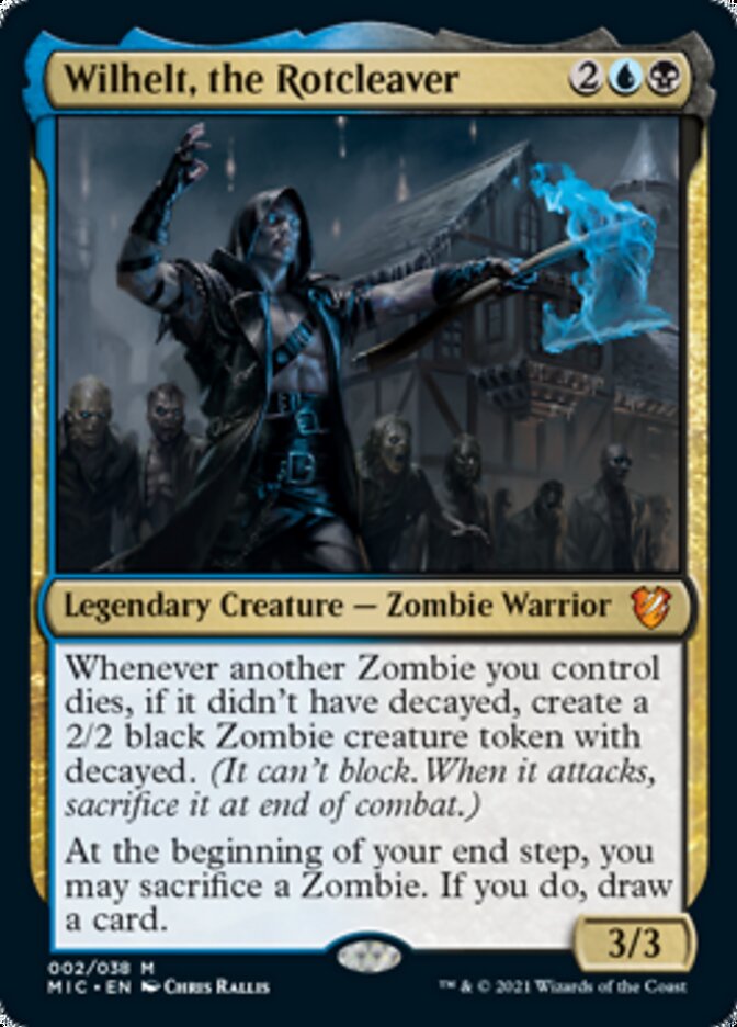 Wilhelt, the Rotcleaver (Display Commander) [Innistrad: Midnight Hunt Commander] | Dumpster Cat Games