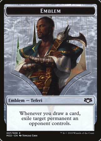 Emblem - Teferi, Hero of Dominaria [Mythic Edition Tokens] | Dumpster Cat Games