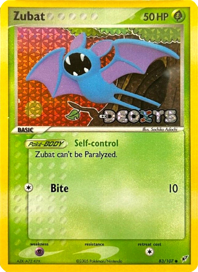 Zubat (83/107) (Stamped) [EX: Deoxys] | Dumpster Cat Games