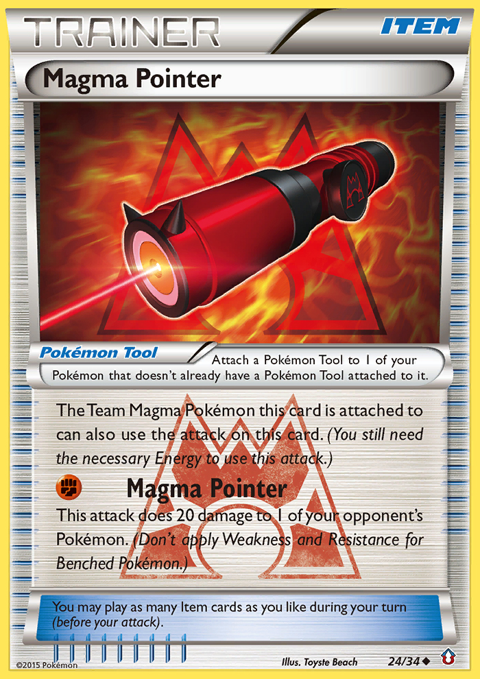 Magma Pointer (24/34) [XY: Double Crisis] | Dumpster Cat Games