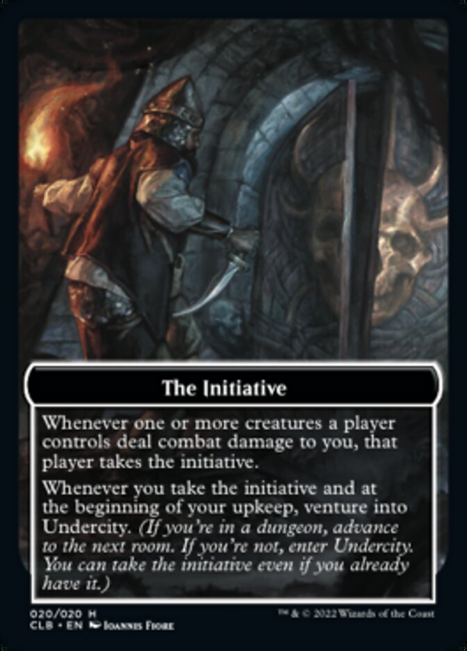 The Initiative // Undercity Double-sided Token [Commander Legends: Battle for Baldur's Gate Tokens] | Dumpster Cat Games