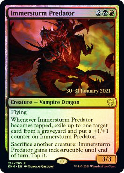 Immersturm Predator  [Kaldheim Prerelease Promos] | Dumpster Cat Games