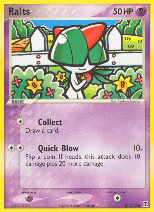 Ralts (81/113) [EX: Delta Species] | Dumpster Cat Games