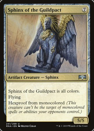 Sphinx of the Guildpact [Ravnica Allegiance] | Dumpster Cat Games