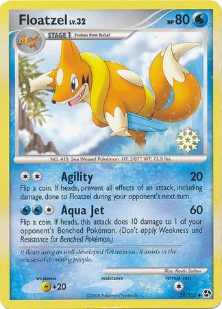 Floatzel (37/106) [Countdown Calendar Promos] | Dumpster Cat Games