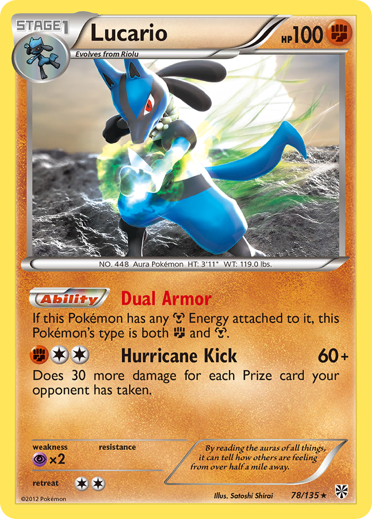 Lucario (78/135) [Black & White: Plasma Storm] | Dumpster Cat Games